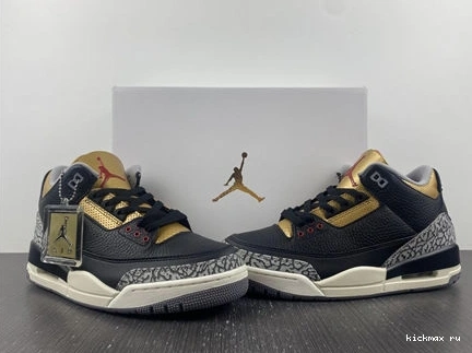 Rep Cement SoftTouch Gold Retro 3832 3 Black CK9246- Jordan 1014